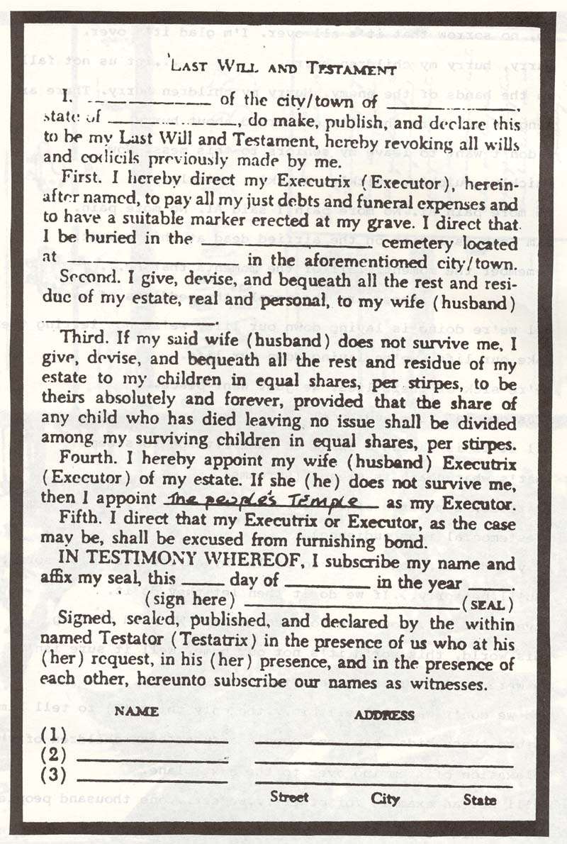 testamento testamento